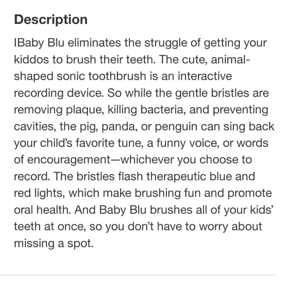 Go Smile Baby Blu Singing Sonic Toothbrush for Kids
